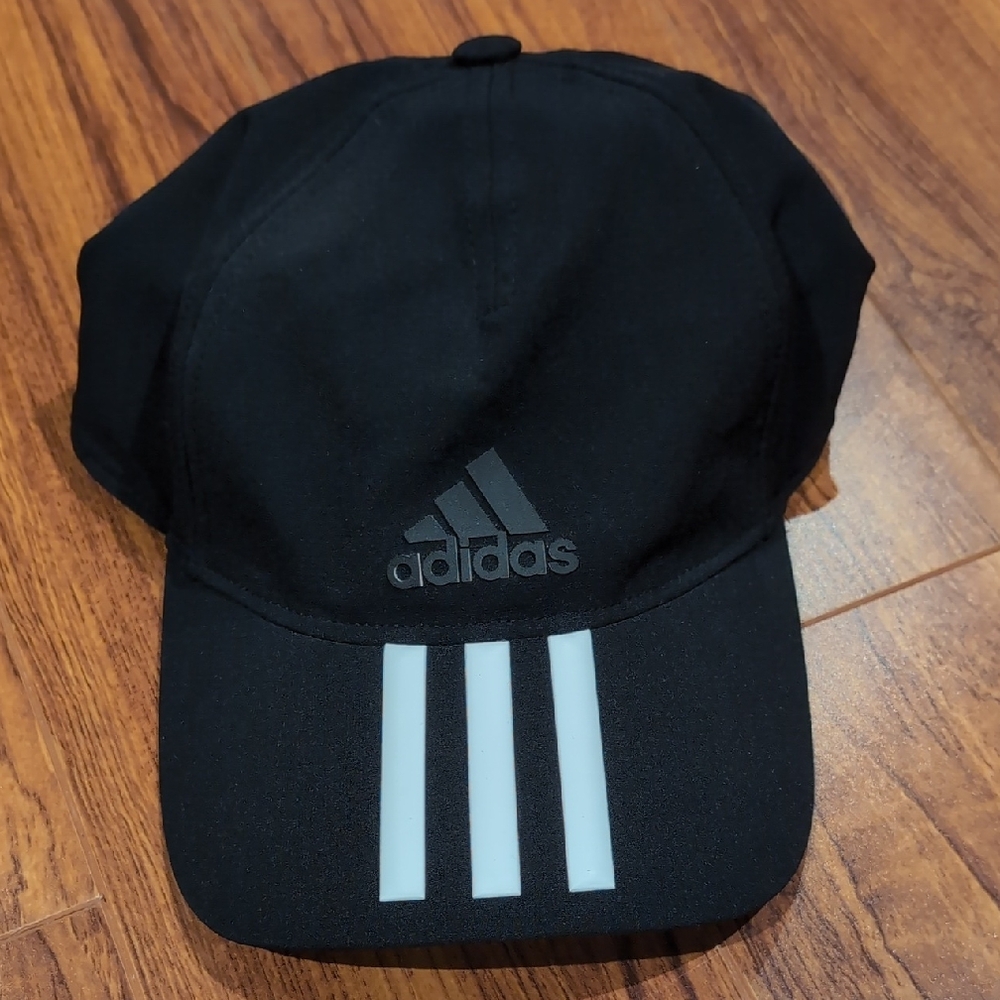 Adidas Black Cap with White Accents